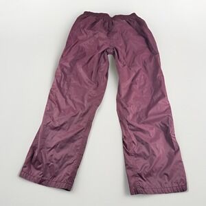 Gander Mountain Windbreaker Pants Mens L Red Lined Drawstring Joggers Sweatpants